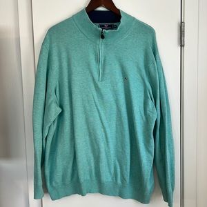 Vineyard Vines Half-Zip Men’s Sweater Mint Green.